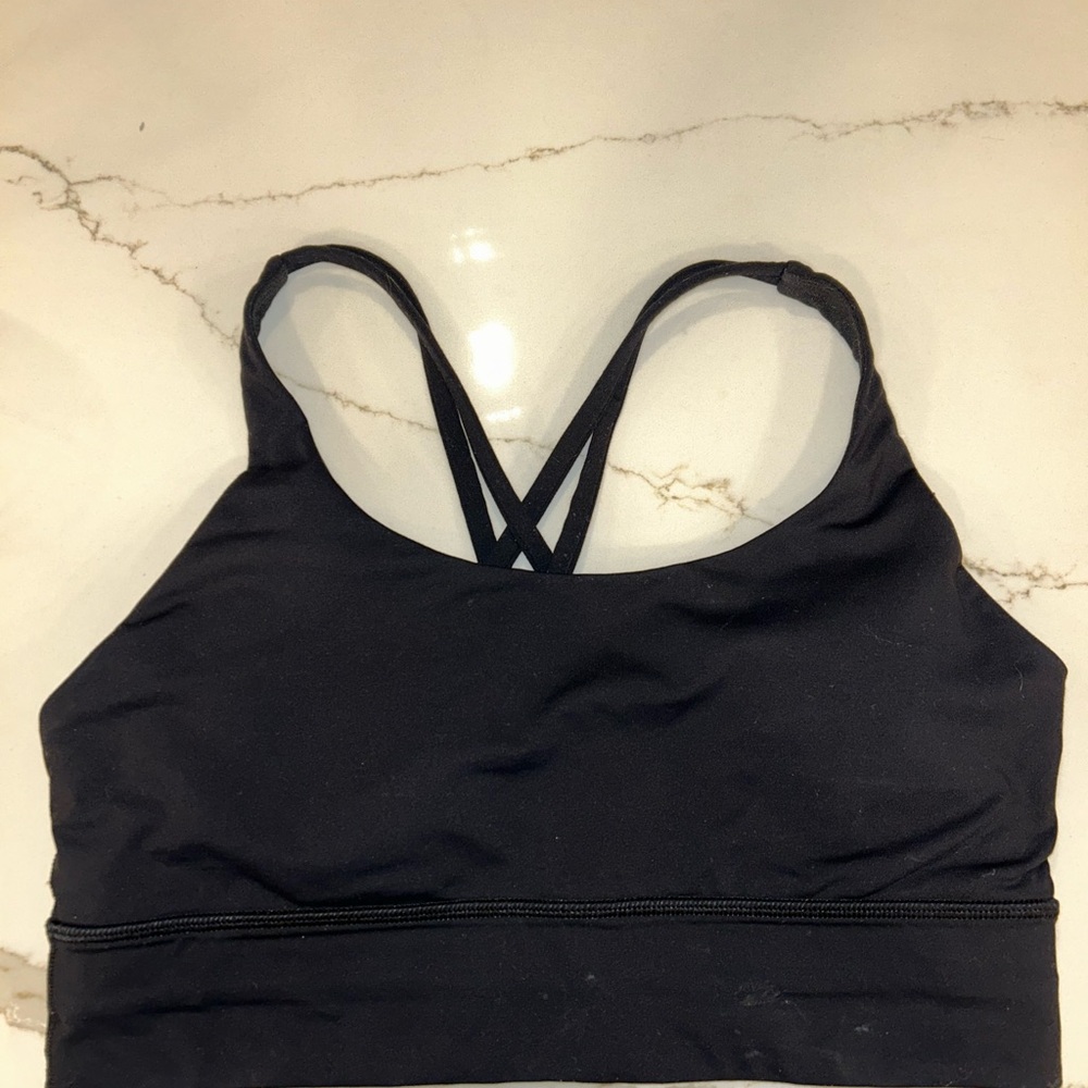 Lululemon energy longline bra, medium support, cups B-D Size 10